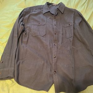 Casuals Club very dark green button down longsleeve